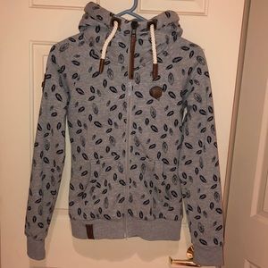 Naketano Zip Up Sweatshirt - Size Small